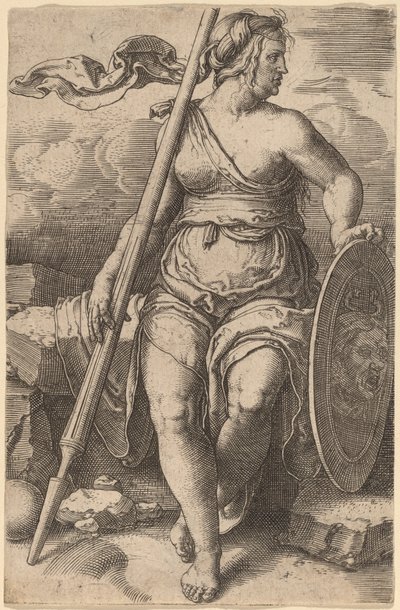 パラス・アテネ 作： Lucas van Leyden