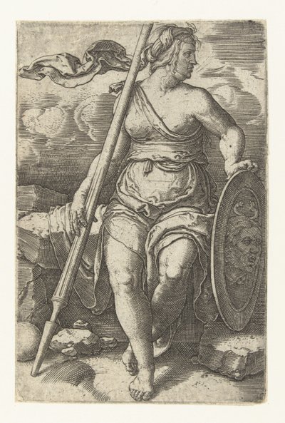 パラス・アテネ 作： Lucas van Leyden