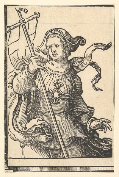 シビルスのシリーズからのフリギアのシビル、ca。 1530年。 作： Lucas van Leyden