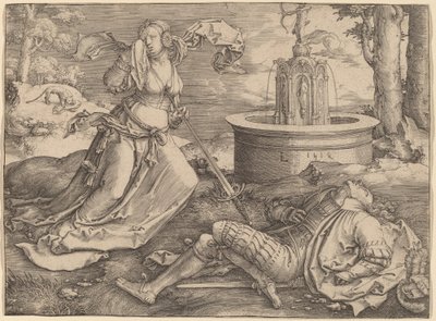 ピラモスとシスベ 作： Lucas van Leyden