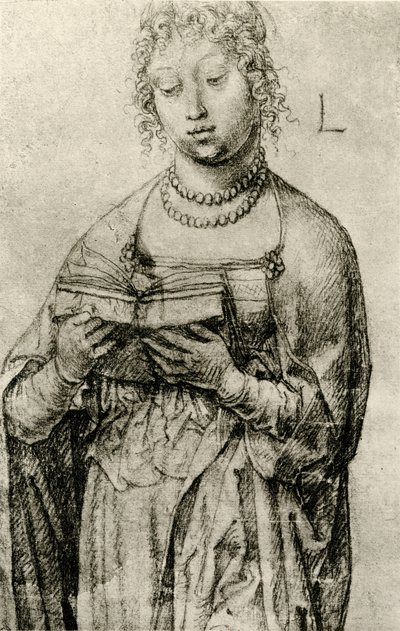読書する少女 作： Lucas van Leyden