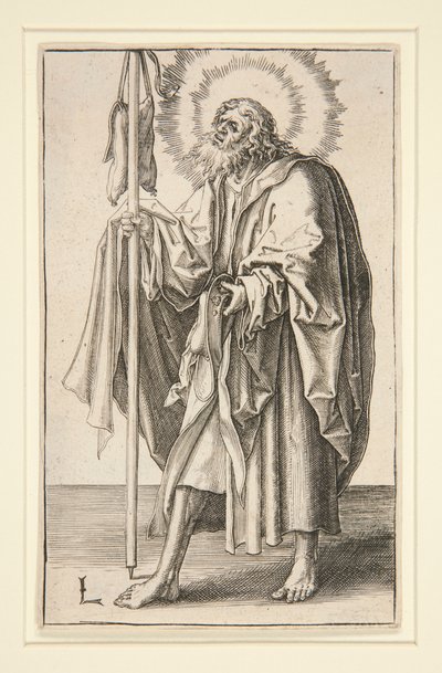 シリーズの聖ヤコブ大王 (または長老): キリストと使徒 作： Lucas van Leyden