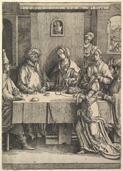 洗礼者ヨハネの頭を持つサロメ、1514年。 作： Lucas van Leyden
