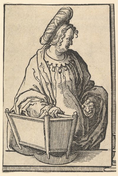 シビルスのシリーズからのサマリア人シビル、ca。 1530年。 作： Lucas van Leyden