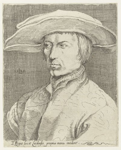 自画像 作： Lucas van Leyden