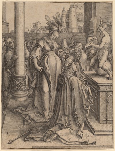 ソロモンの偶像礼拝 作： Lucas van Leyden