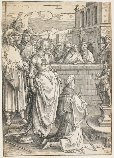 ソロモンの偶像崇拝、c。 1512 作： Lucas van Leyden