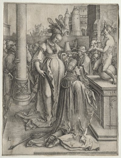 ソロモンの偶像礼拝 作： Lucas van Leyden