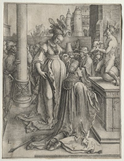 ソロモンの偶像崇拝、1514年。 作： Lucas van Leyden