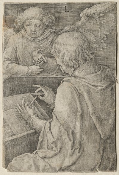 聖マタイ。 作： Lucas van Leyden