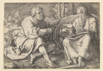 Sts。ピーターとポール、1527年 作： Lucas van Leyden