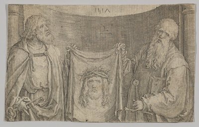 Sts。ピーターとポールとヴァーニクル、1517年。 作： Lucas van Leyden