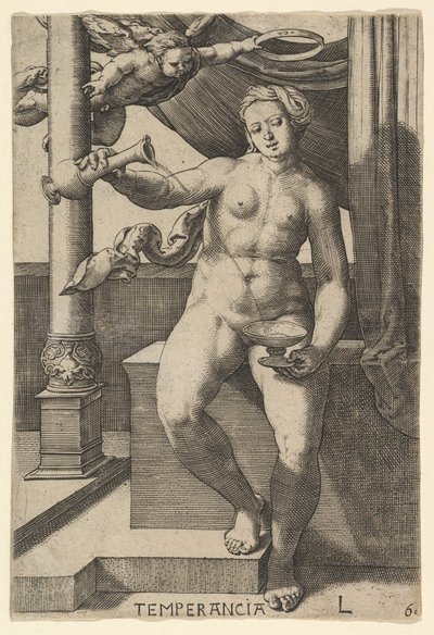 テンペランステンペランシア、1530年。 作： Lucas van Leyden