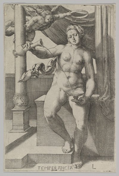 禁酒、シリーズThe Virtues、1530。 作： Lucas van Leyden