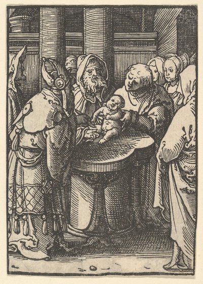 割礼、約。 1520。 作： Lucas van Leyden
