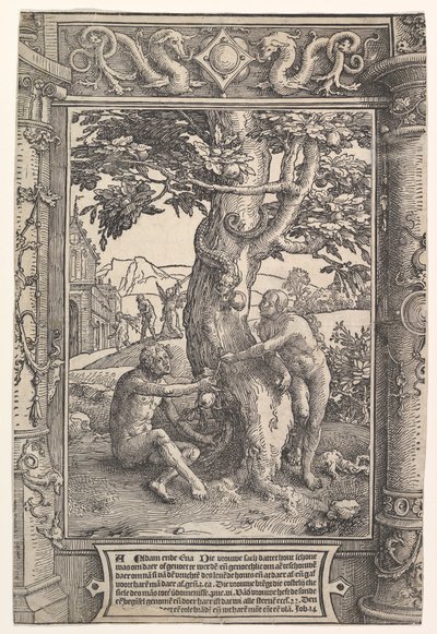 フォール・オブ・マン、ca。 1517年。 作： Lucas van Leyden