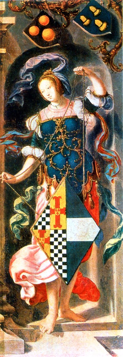 ジェリコの盲人の癒し、詳細、1531 作： Lucas van Leyden
