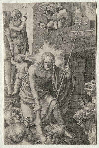 情熱：リンボへの降下、1511年。 作： Lucas van Leyden