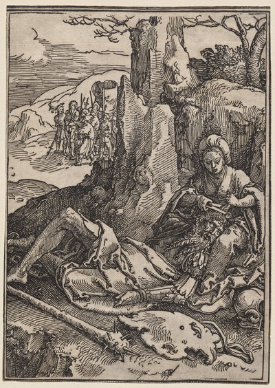 女性の力：サムソンとデリラ 作： Lucas van Leyden