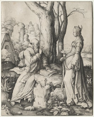 聖アントニウスの誘惑 作： Lucas van Leyden