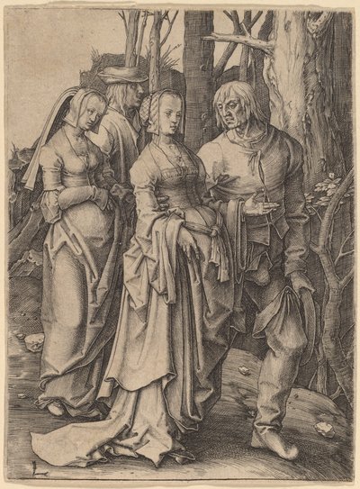 森のふたり 作： Lucas van Leyden