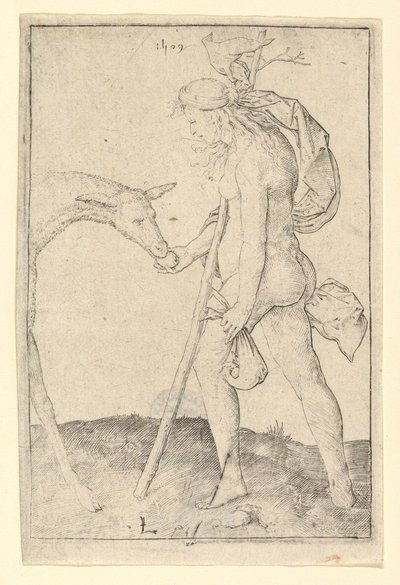 ハインドを持つ女（1509年 作： Lucas van Leyden
