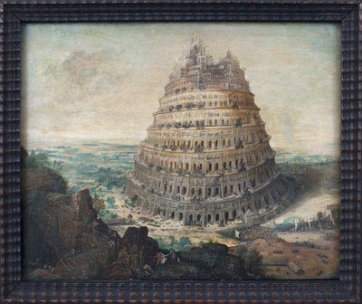 バベルの塔ルーカス・ファン・ヴァルケンボルヒ（1535年頃～1597年）の絵画、木に油彩、フランドル美術 作： Lucas van Valckenborch