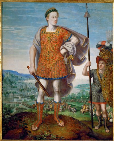 プブリウス・コルネリウス・スキピオとしてのマティアス皇帝（木・油彩） 作： Lucas van Valckenborch