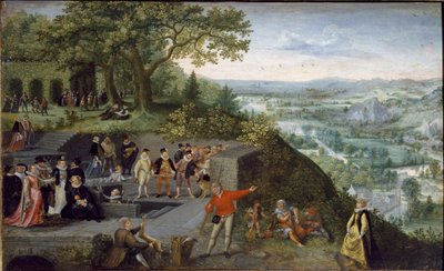 皇帝ルドルフ2世の酒宴の様子（油彩・キャンバス、1593年頃 作： Lucas van Valckenborch