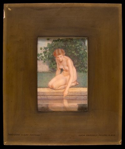 澄んだ泉のそば、1907年。 作： Lucia Fairchild Fuller