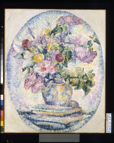 Vase Of Flowers, 制作年不詳（キャンバスに油彩） 作： Lucie Consturier