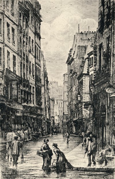 Rue Galande」1915年 作： Lucien Gautier