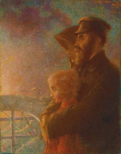 ロシア移民、1900年頃（キャンバスに油彩） 作： Lucien Levy Dhurmer