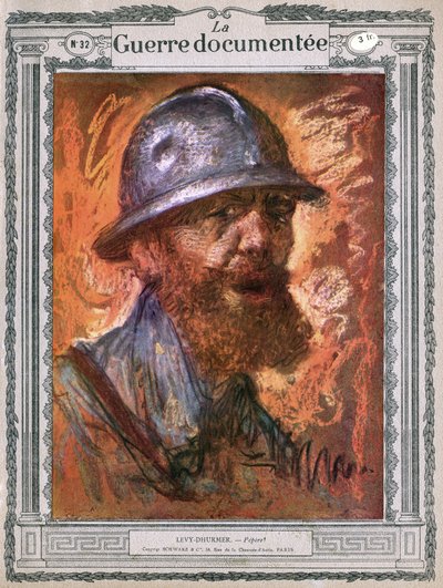 ペペレ、赤毛の老人の肖像画 作： Lucien Levy Dhurmer