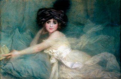 マドモアゼル・カルリエの肖像、あるいはターバンの女 作： Lucien Levy Dhurmer