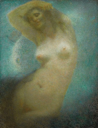 月光ソナタ；月光ソナタ、1925年頃（キャンバスに油彩） 作： Lucien Levy Dhurmer