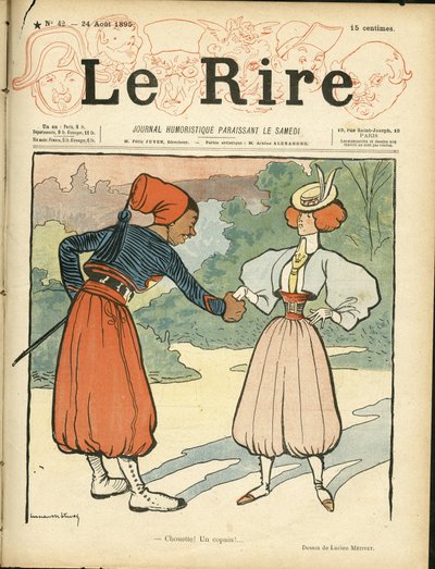 Le Rire "の表紙 作： Lucien Metivet