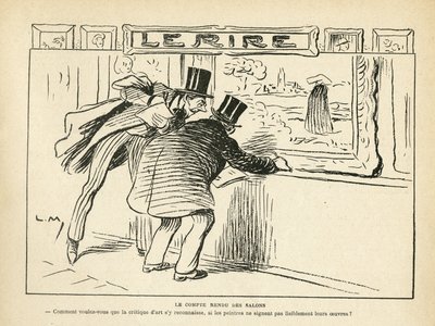 Le Rireのイラスト, 20/04/12 - 展覧会のレビュー - アート, 絵画展, 漫画展 - 芸術のレビュー(エングレービング) 作： Lucien Metivet