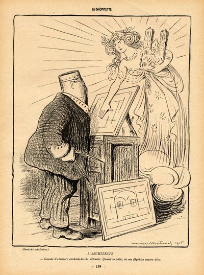 La Baionnette, B&W satire 作： Lucien Metivet