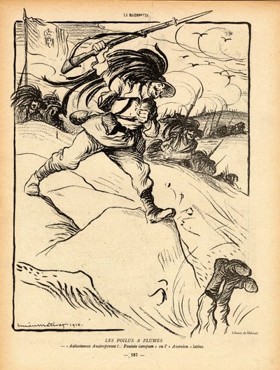 La Baionnette, B&W satire 作： Lucien Metivet