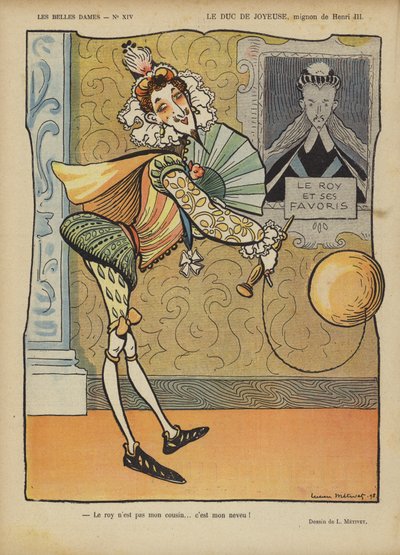 ジョイユーズ公爵、ルリールのイラスト 作： Lucien Metivet