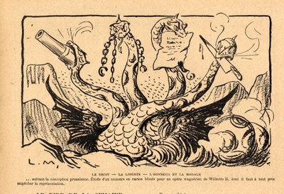 Le Rire rouge, B&W satire 作： Lucien Metivet