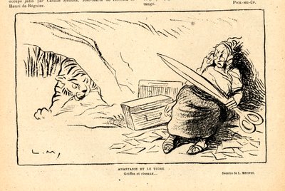 Le Rire rouge, B&W satire 作： Lucien Metivet
