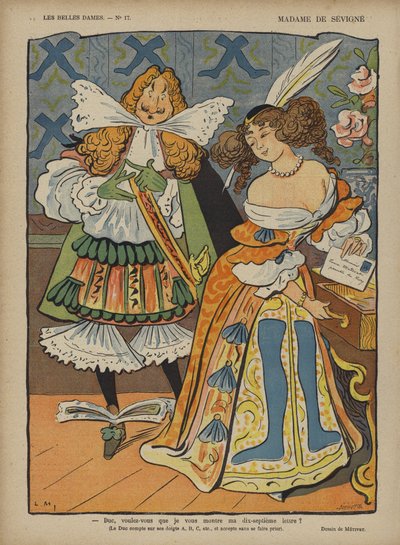 マダム・ド・セビーニュ、ル・リールのイラスト 作： Lucien Metivet