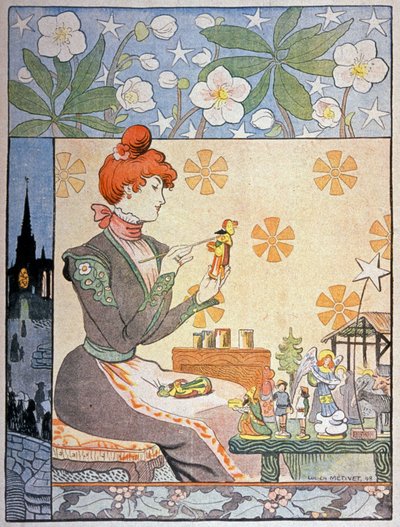 プロヴァンスのサントンの絵。 1898年（イラスト） 作： Lucien Metivet