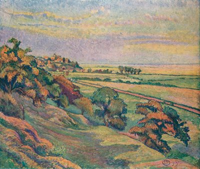キャドバラのライ、日没、1913 作： Lucien Pissaro