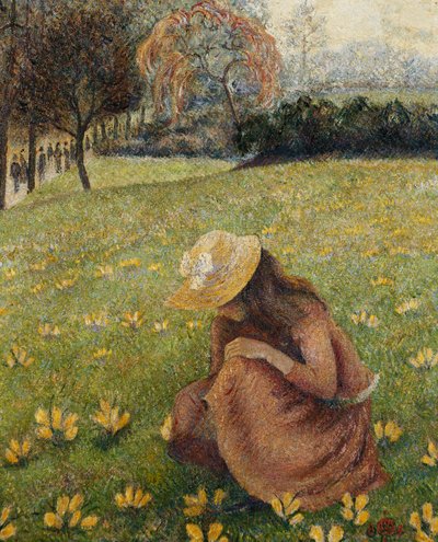 クロッカス;クロッカス 作： Lucien Pissarro