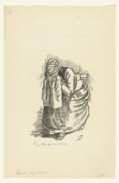 泣く女 メイトリジアード 作： Lucien Pissarro