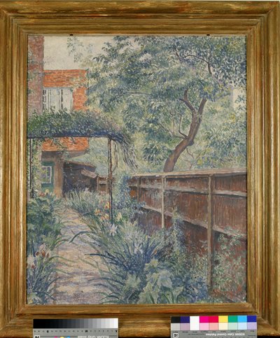 私のスタジオガーデン 作： Lucien Pissarro