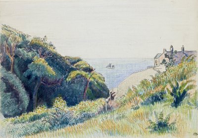 沿岸警備隊の家、エクレスボーン、1918年 作： Lucien Pissarro